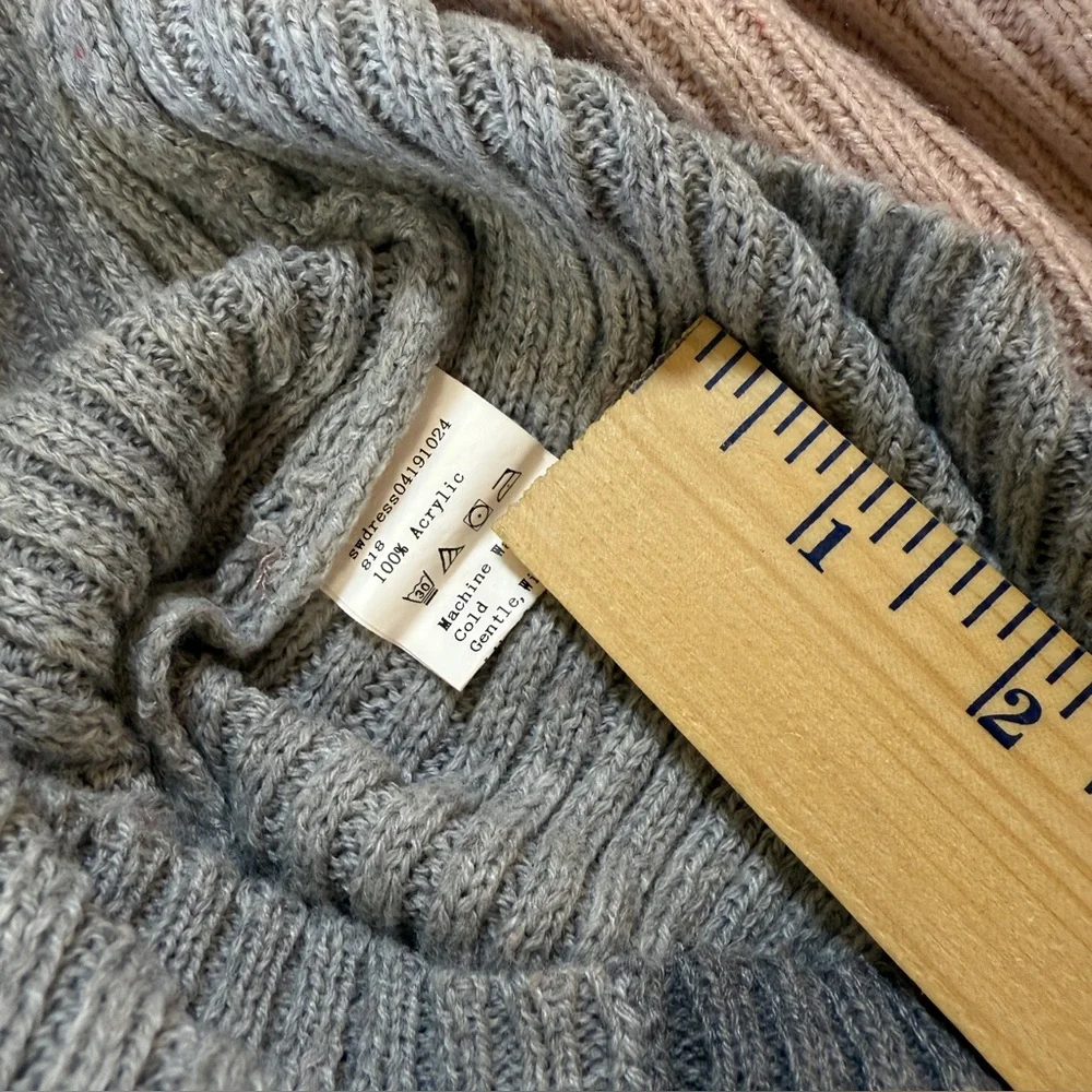 High Neck Color Block‎ Sweater Dress